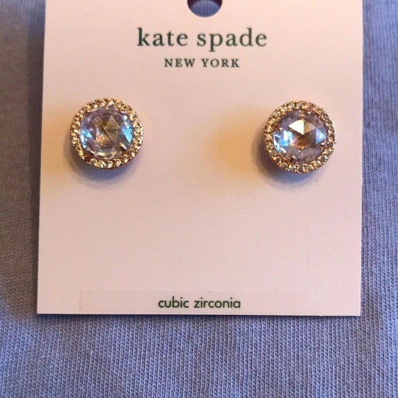 Brand New Kate Spade Bright Ideas Cubic Zirconia Post Earrings - Picture 2 of 6